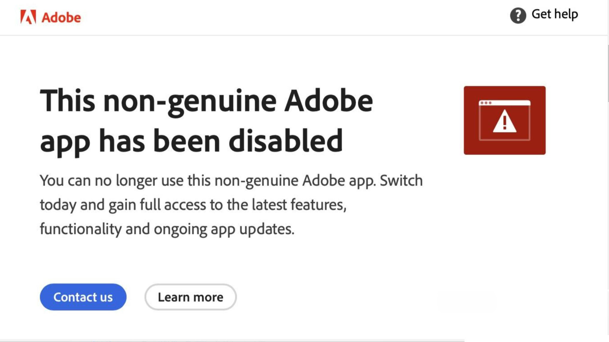 Adobe Photoshop 2023 提示非正版的处理方式法